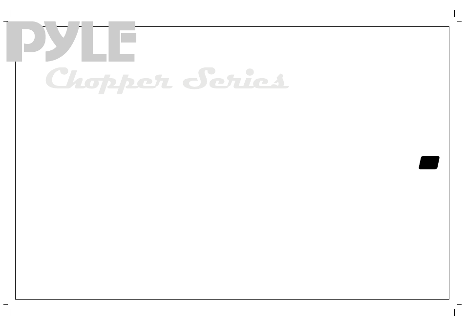 PYLE Audio PYLE Chopper Series PLA2230 User Manual | Page 3 / 26