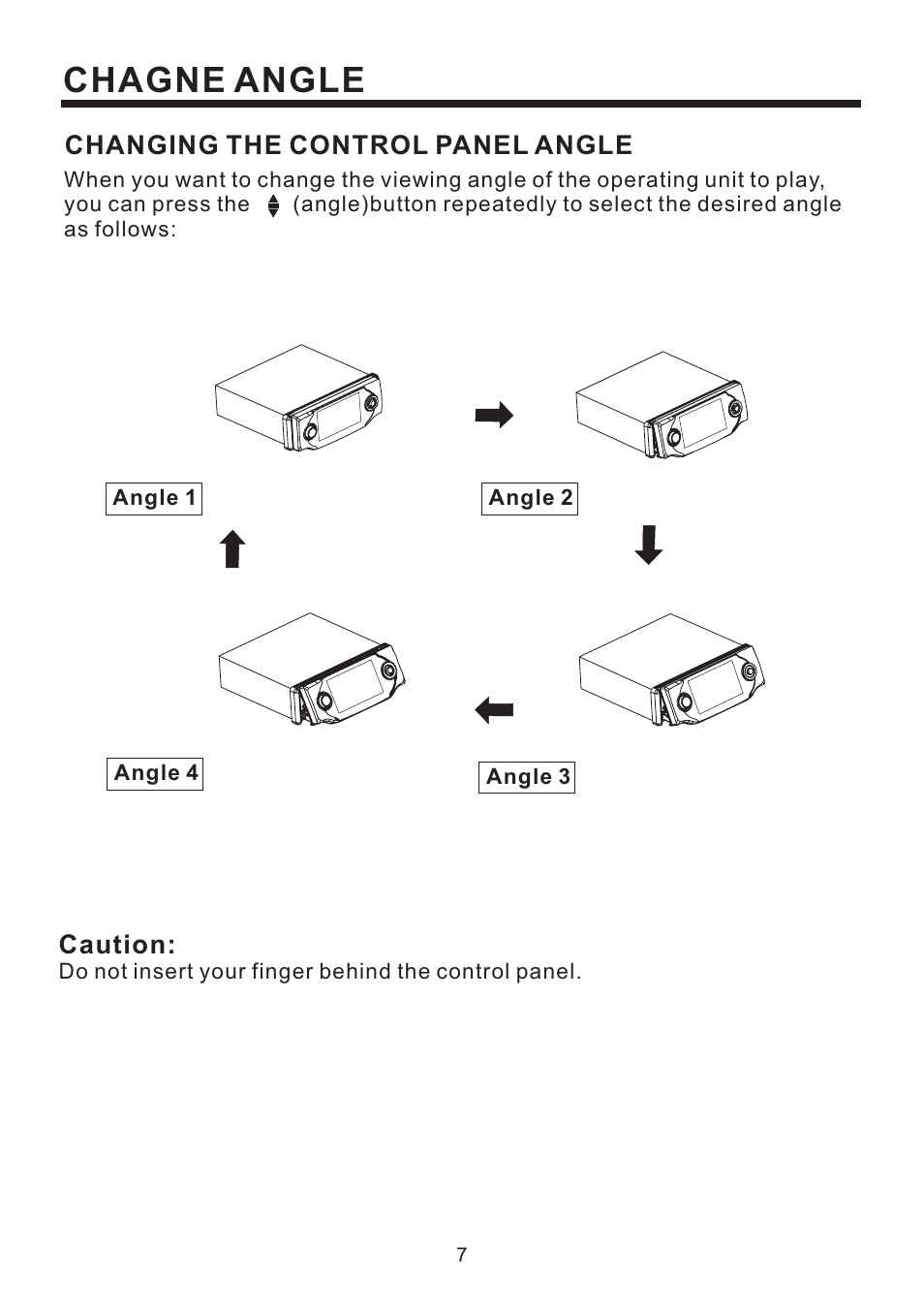 Chagne angle | PYLE Audio Mobile Video System PLD41MUT User Manual | Page 8 / 26