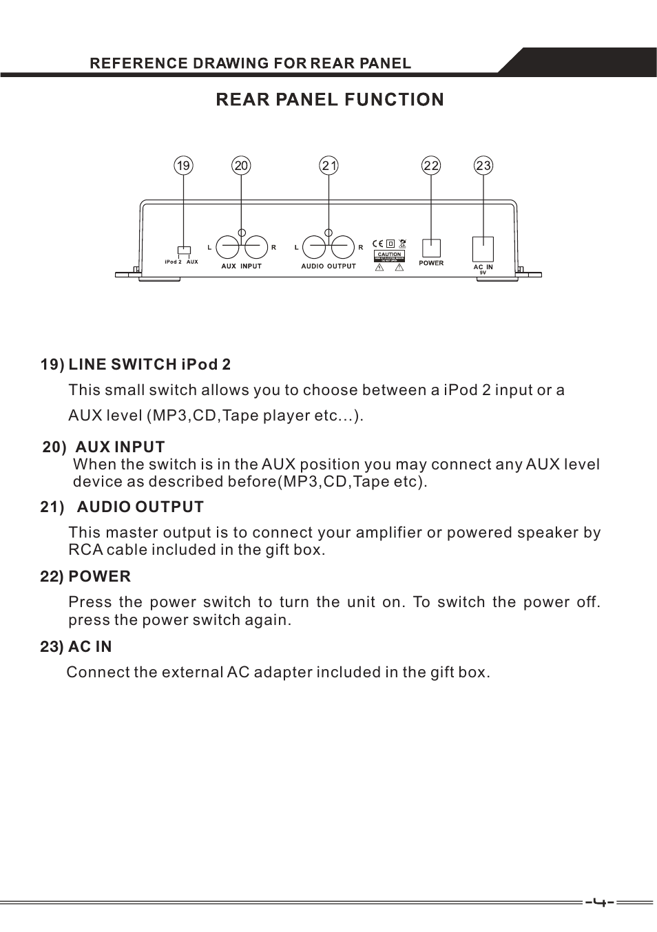 PYLE Audio 2 Channel Dual iPod DJ Mixer PDMXi4U User Manual | Page 4 / 5