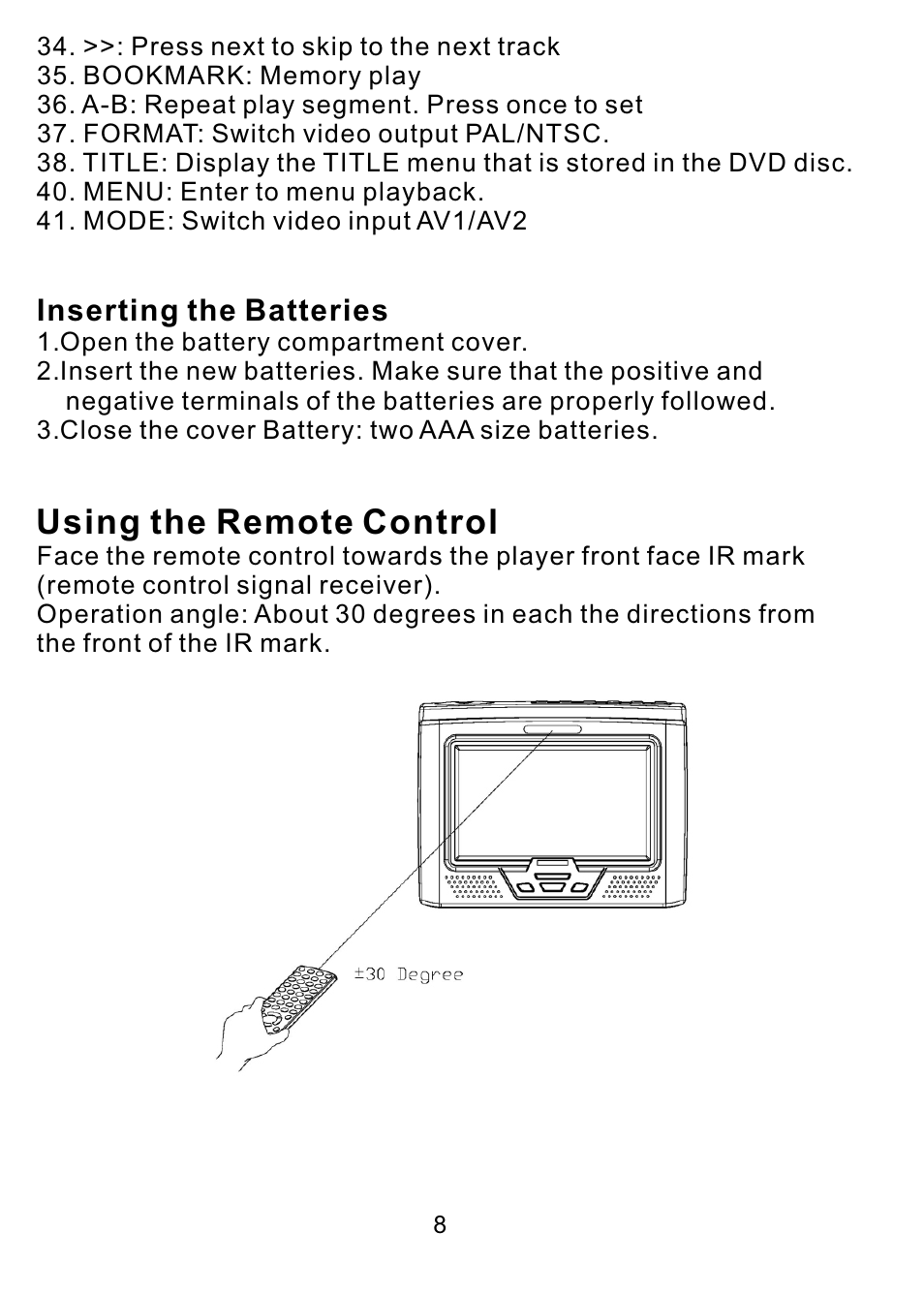 Using the remote control | PYLE Audio PLDVD7M User Manual | Page 9 / 12