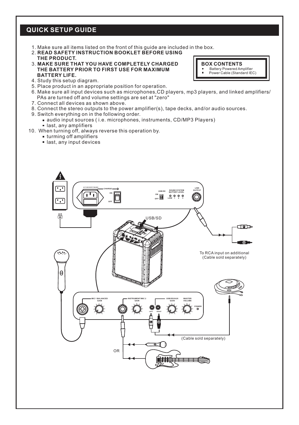 Quick setup guide | PYLE Audio PCMX265W User Manual | Page 2 / 6