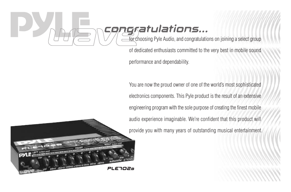 PYLE Audio PLE702B User Manual | Page 2 / 16