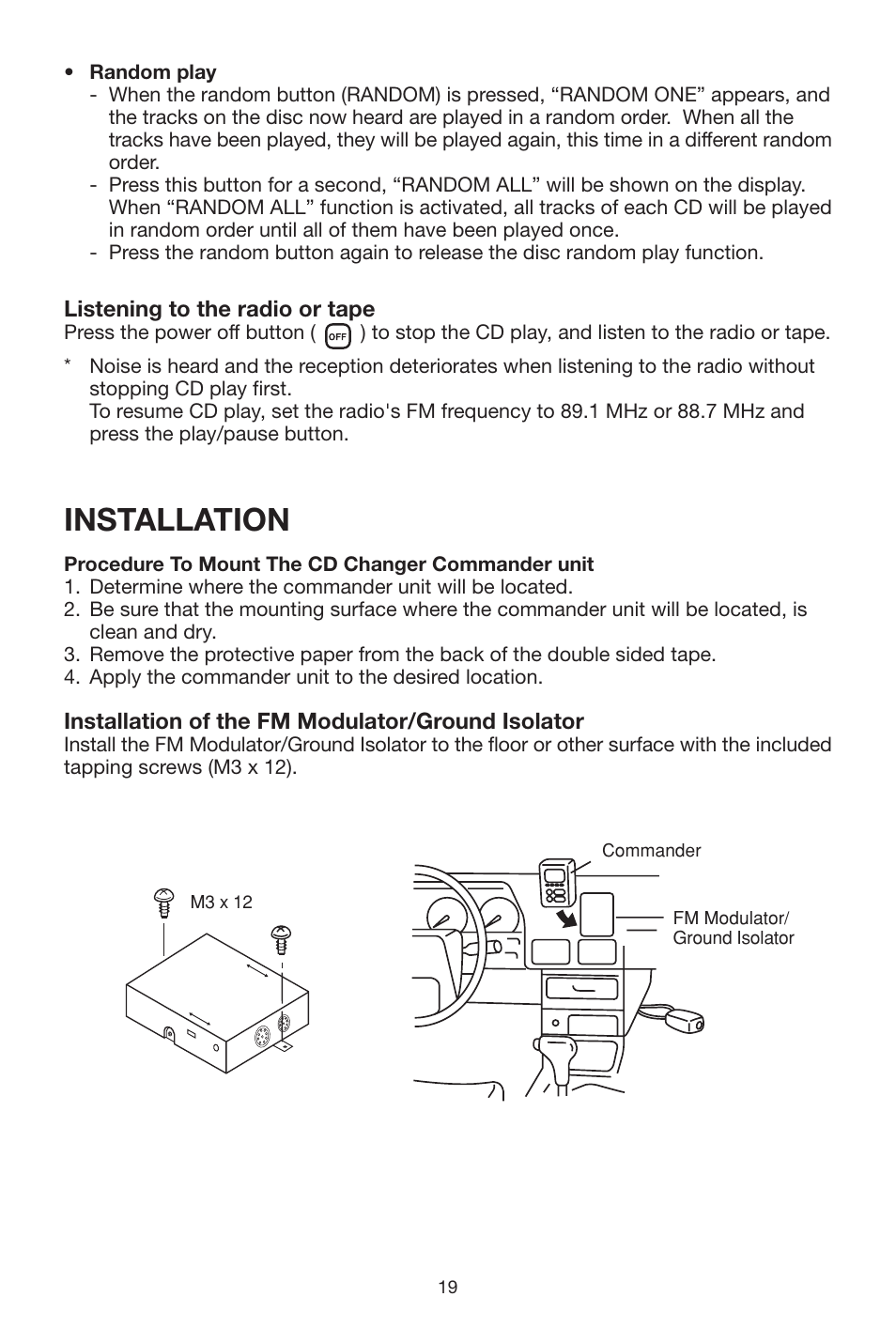 Installation | PYLE Audio PLCD20CH User Manual | Page 19 / 24