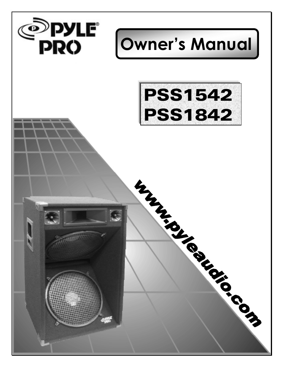 PYLE Audio PSS1542 User Manual | 7 pages