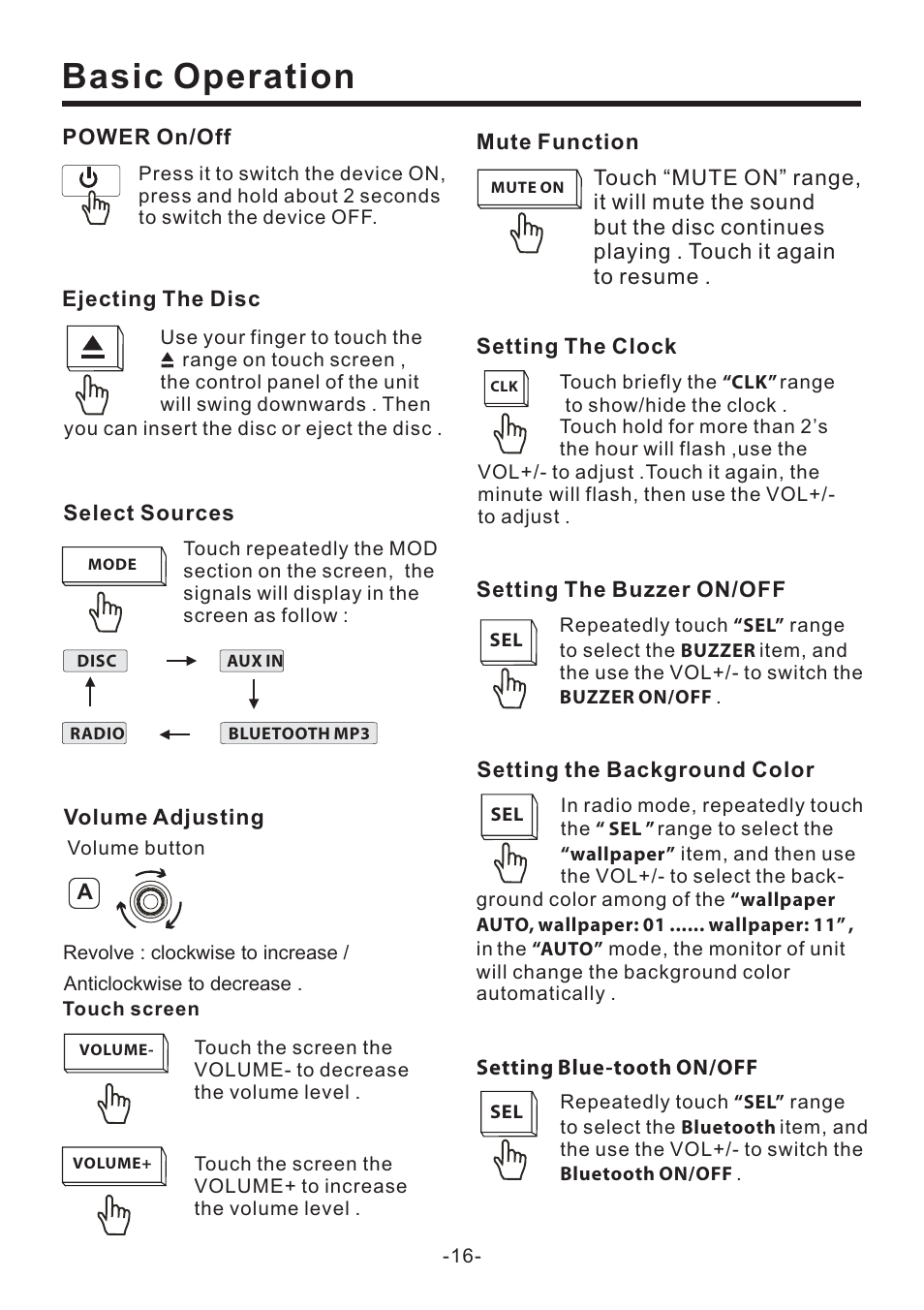 Basic operation | PYLE Audio PLD70BT User Manual | Page 17 / 40