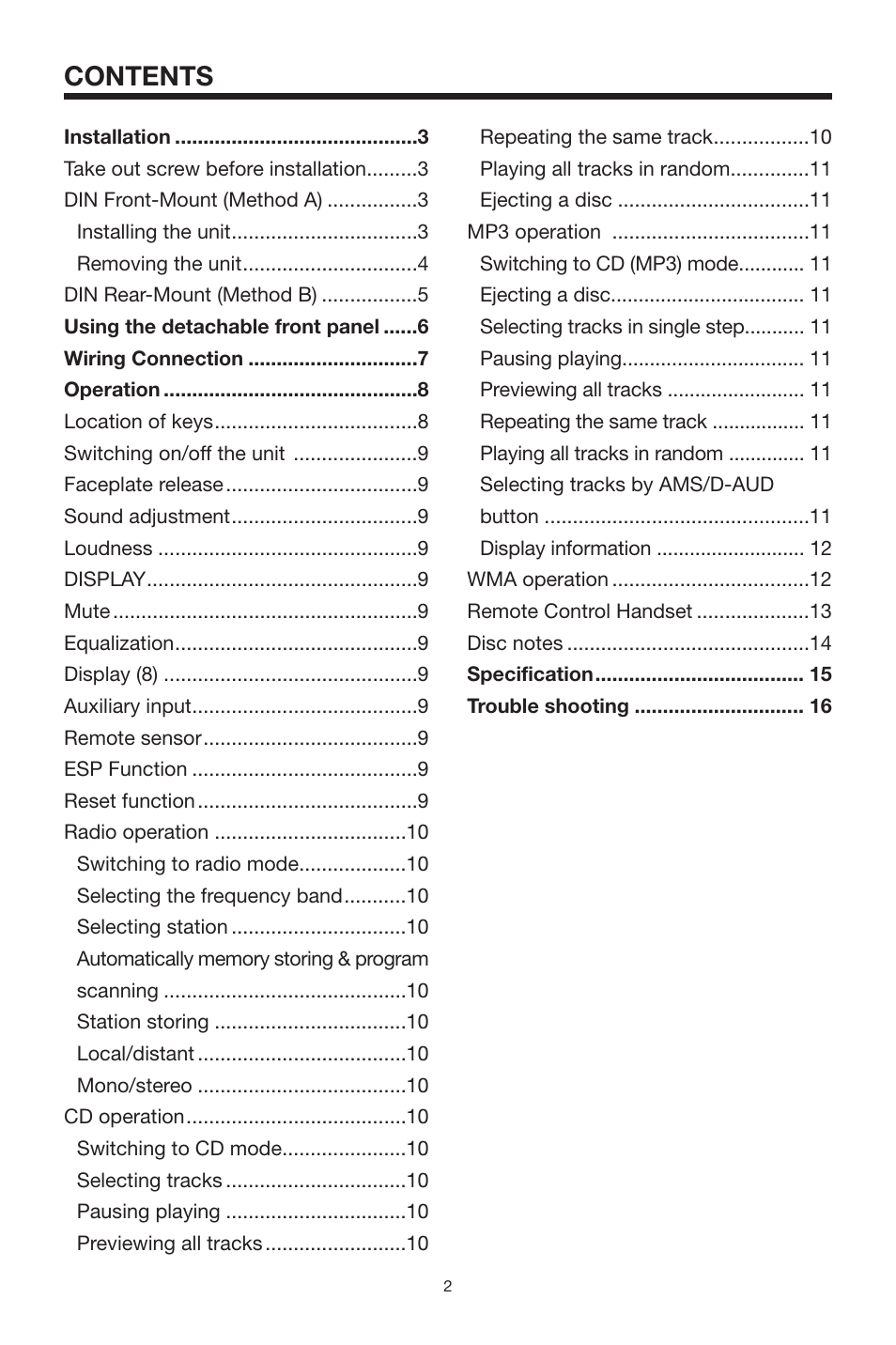 PYLE Audio PLCD14MRKT User Manual | Page 2 / 16