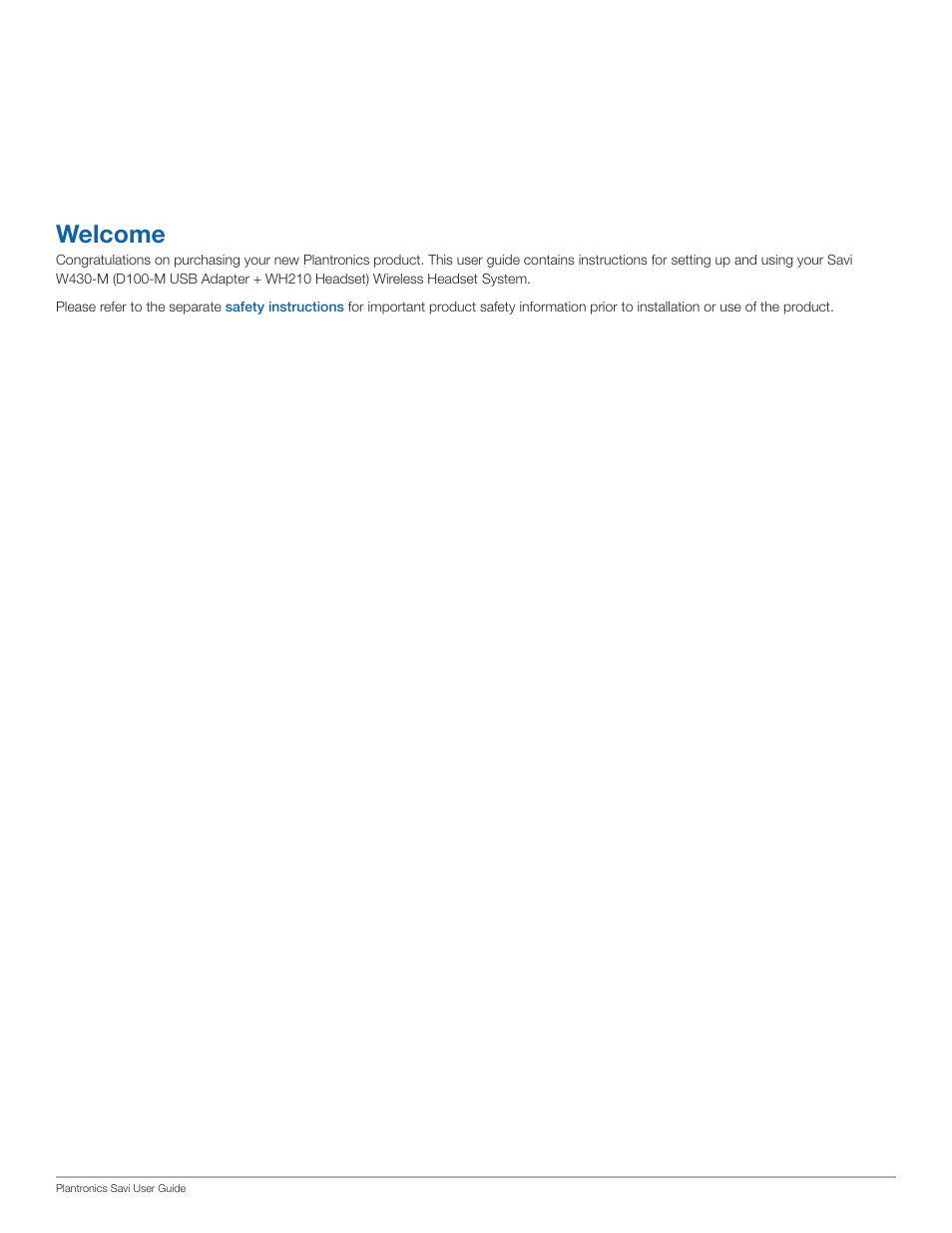 Welcome | PYLE Audio W430-M User Manual | Page 2 / 19