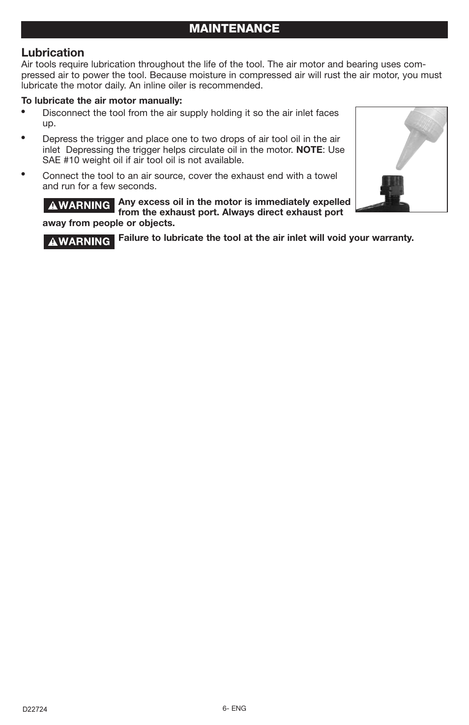 Maintenance lubrication | PYLE Audio PT502 User Manual | Page 6 / 8