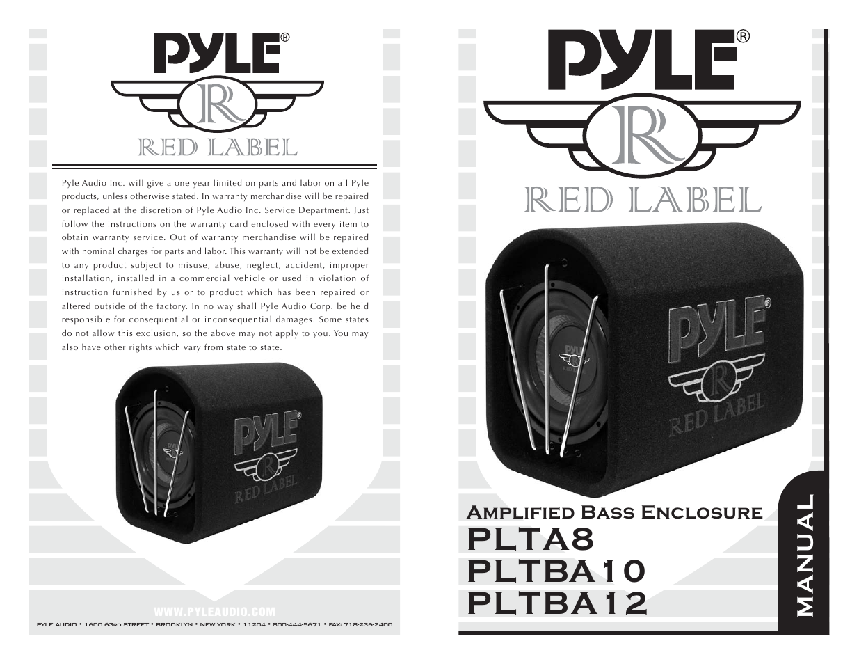 PYLE Audio PLTBA10 User Manual | 2 pages