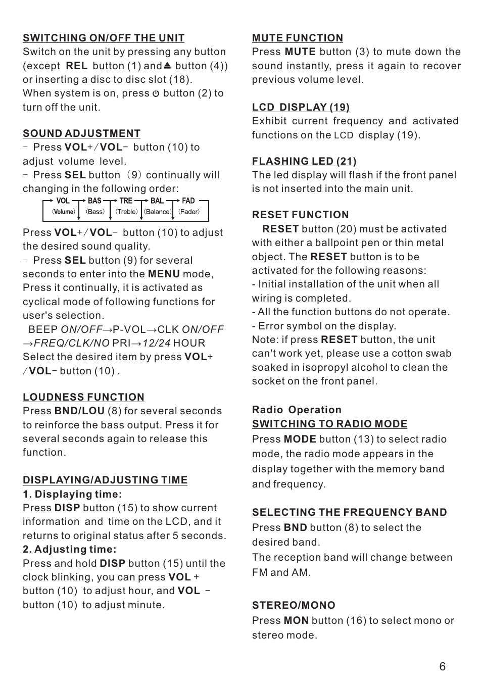 PYLE Audio PLCD21 User Manual | Page 7 / 11