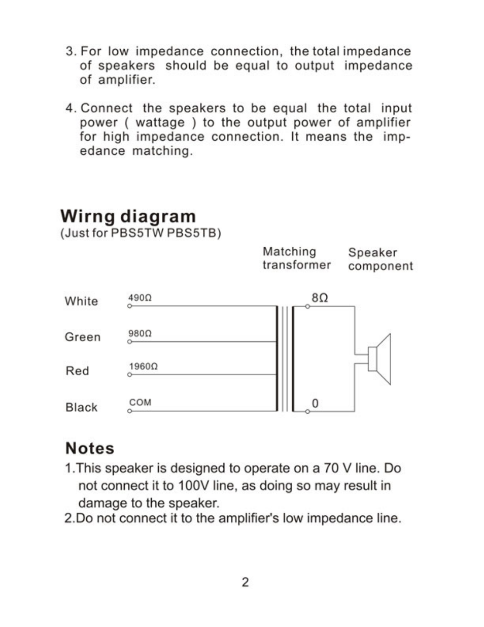 PYLE Audio PBS5TB User Manual | Page 2 / 4