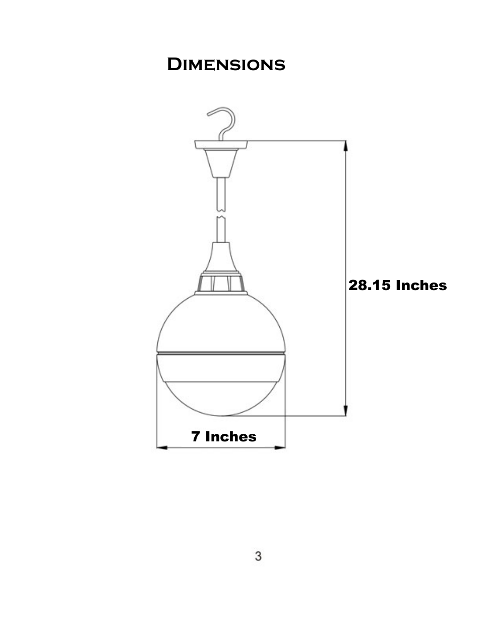 Dimensions | PYLE Audio PBS5TB User Manual | Page 3 / 4