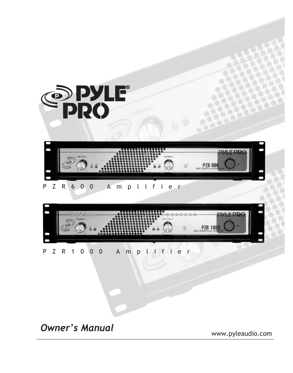 PYLE Audio PZR600 User Manual | 8 pages