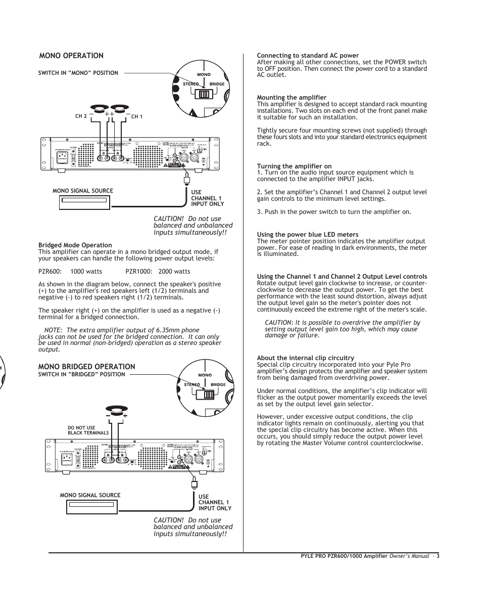 PYLE Audio PZR600 User Manual | Page 5 / 8