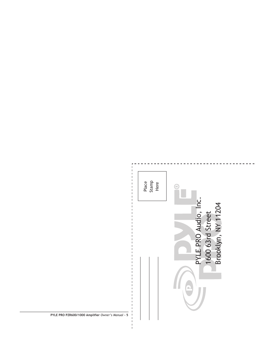 PYLE Audio PZR600 User Manual | Page 7 / 8