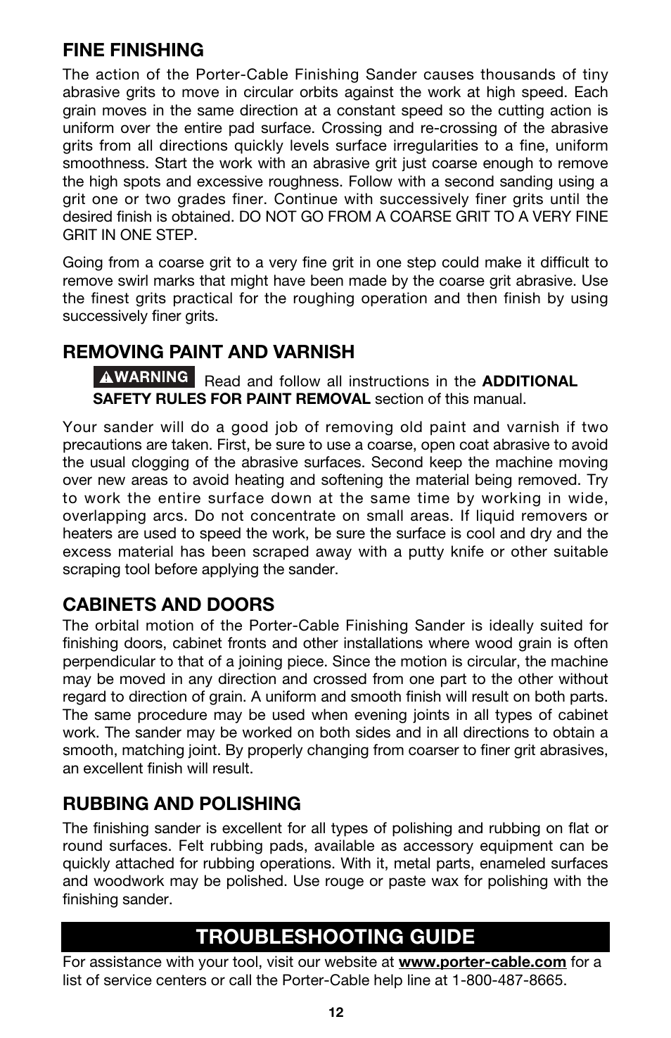 Troubleshooting guide | PYLE Audio SPEED-BLOC 330 User Manual | Page 12 / 15