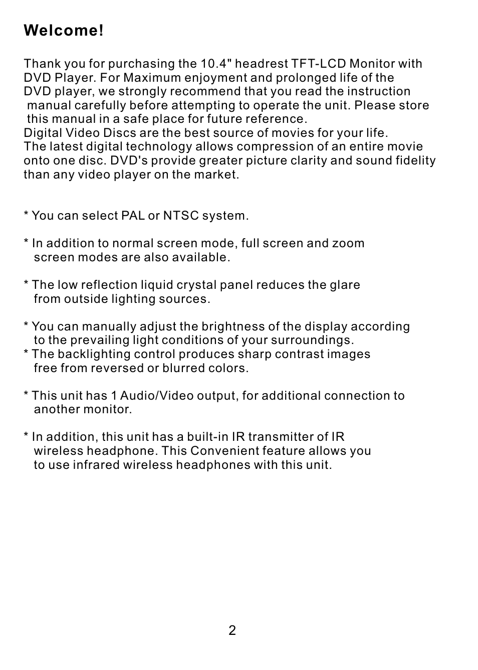 Welcome | PYLE Audio PLDVD10M User Manual | Page 3 / 12