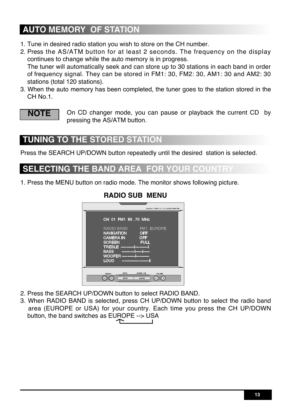 Tuning to the stored station | PYLE Audio PLR7N User Manual | Page 15 / 33