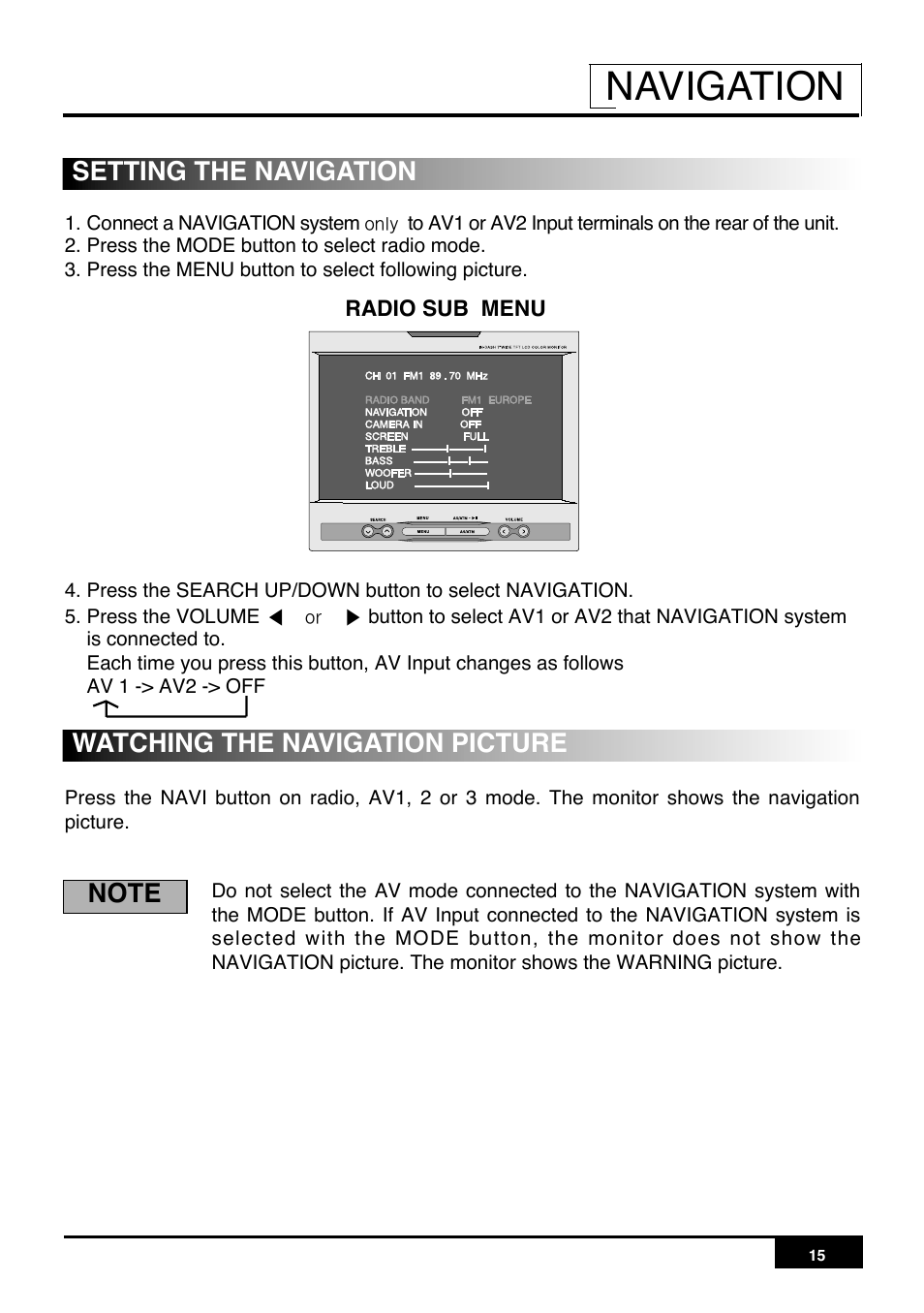 Navigation | PYLE Audio PLR7N User Manual | Page 17 / 33