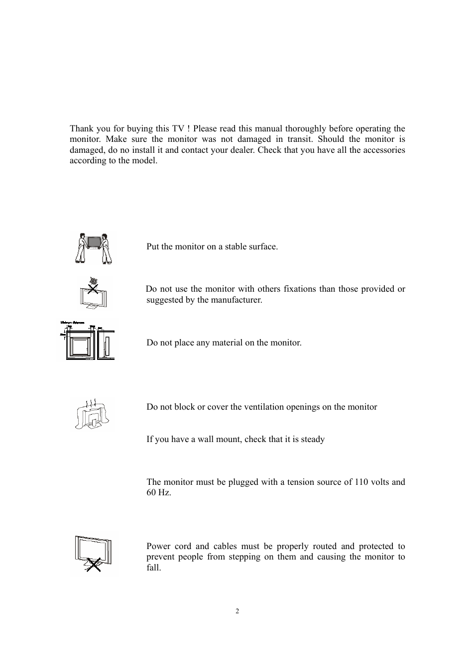 1 preface, 2 safety precautions | PYLE Audio P19LCD User Manual | Page 3 / 13