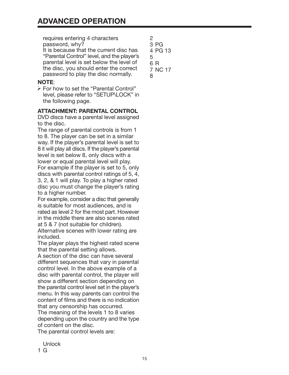 Advanced operation | PYLE Audio PLD144 User Manual | Page 15 / 19