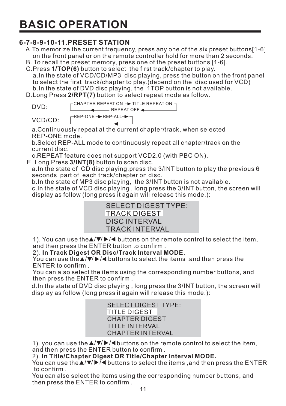 Basic operation | PYLE Audio PLD52MU User Manual | Page 12 / 24