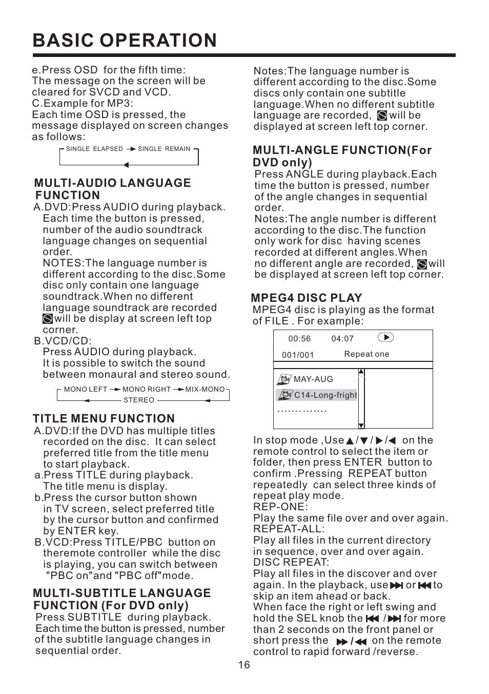 Basic operation | PYLE Audio PLD52MU User Manual | Page 17 / 24