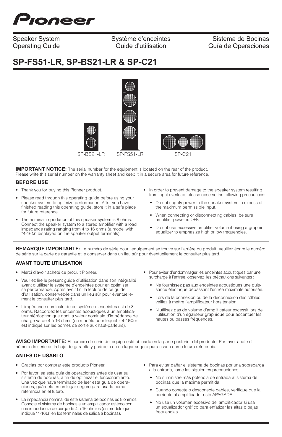 PYLE Audio SP-BS21-LR User Manual | 16 pages