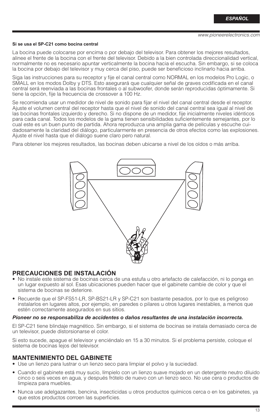 PYLE Audio SP-BS21-LR User Manual | Page 13 / 16