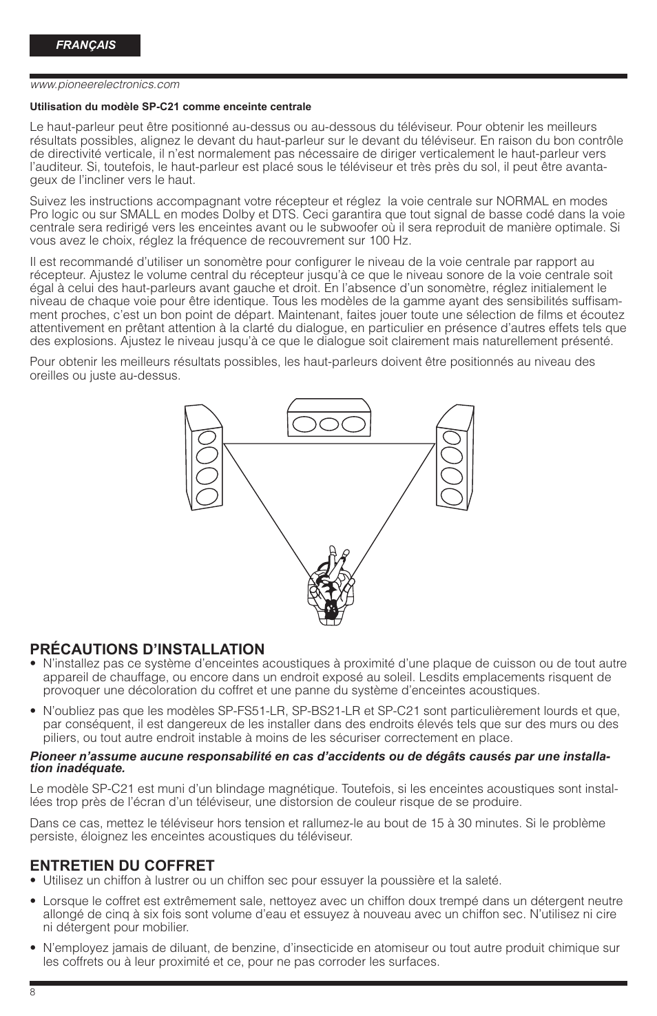 PYLE Audio SP-BS21-LR User Manual | Page 8 / 16