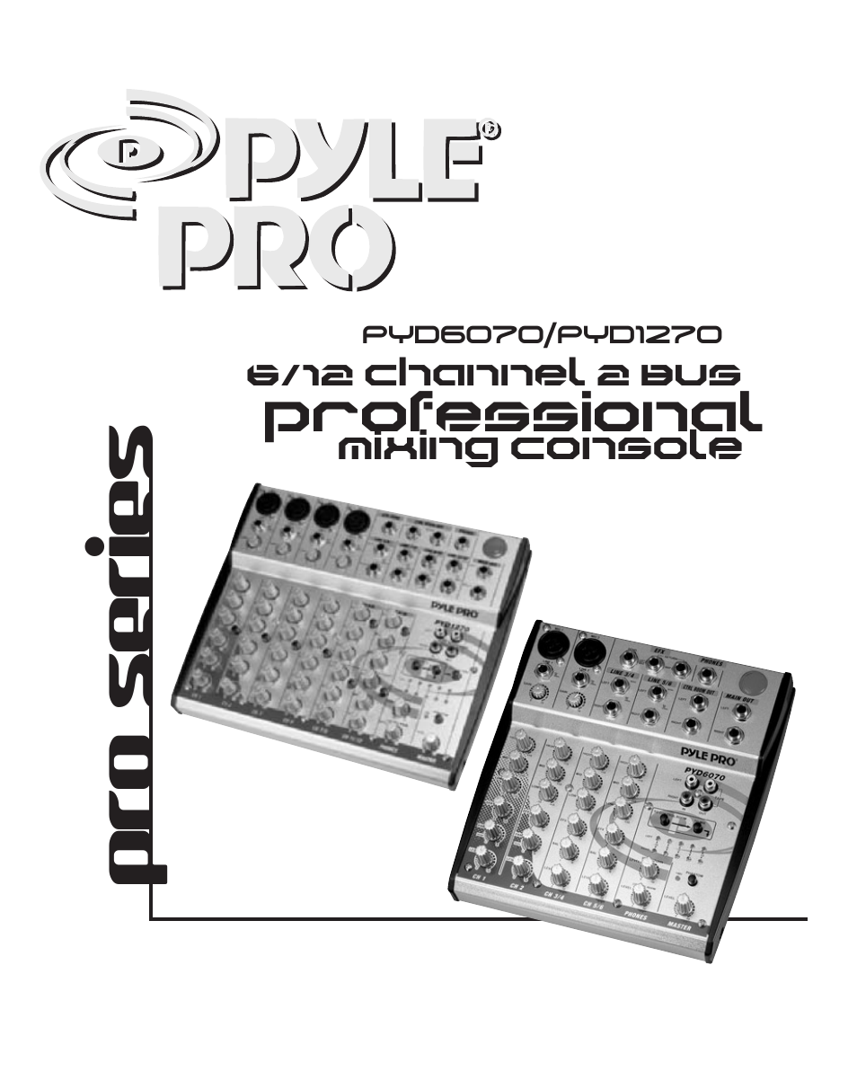 PYLE Audio PYD1270 User Manual | 14 pages