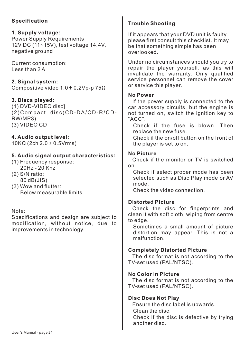 PYLE Audio PLTDF25 User Manual | Page 22 / 23