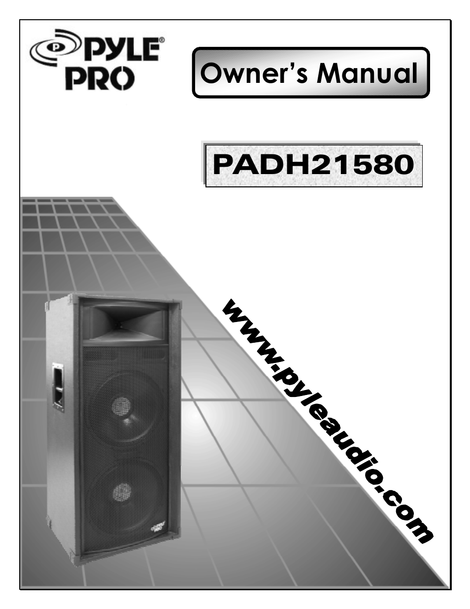 PYLE Audio PADH21580 User Manual | 7 pages