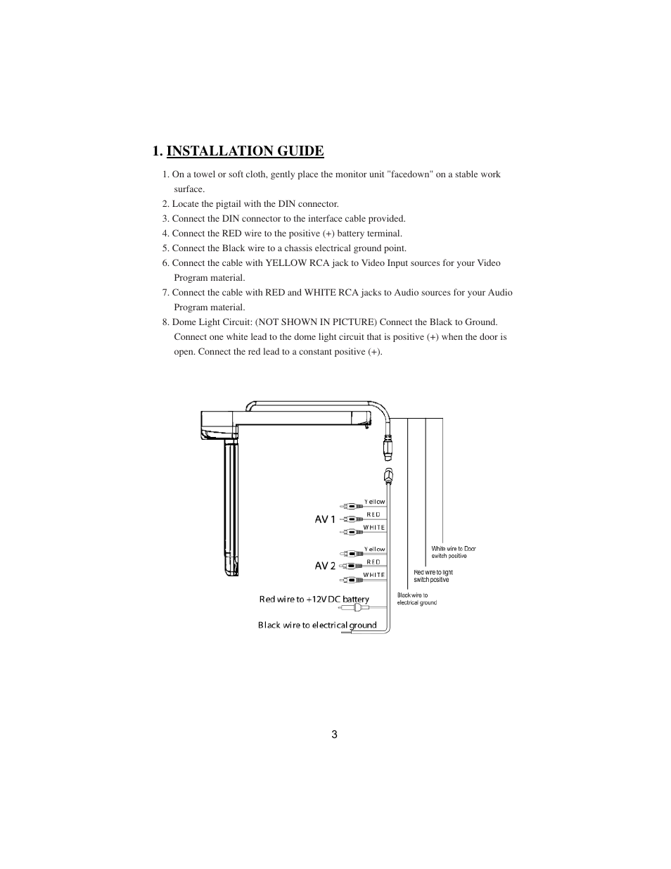 Installation guide | PYLE Audio VIEW PLRDVD13 User Manual | Page 3 / 15