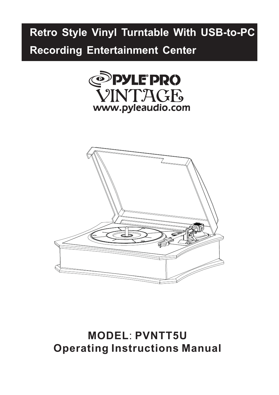 PYLE Audio PVNTT5U User Manual | 16 pages