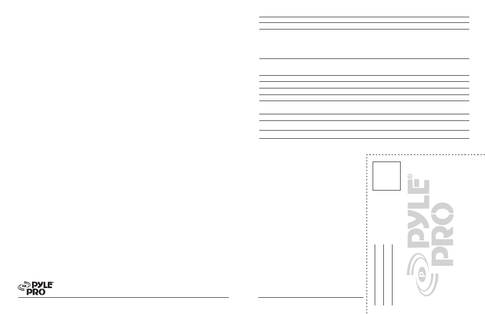 PYLE Audio PT-1201X User Manual | Page 5 / 5