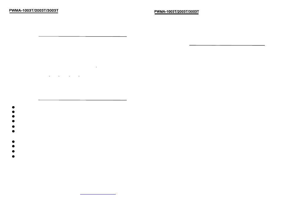 Features foreword, Precautions | PYLE Audio PWMA-1003T User Manual | Page 2 / 5