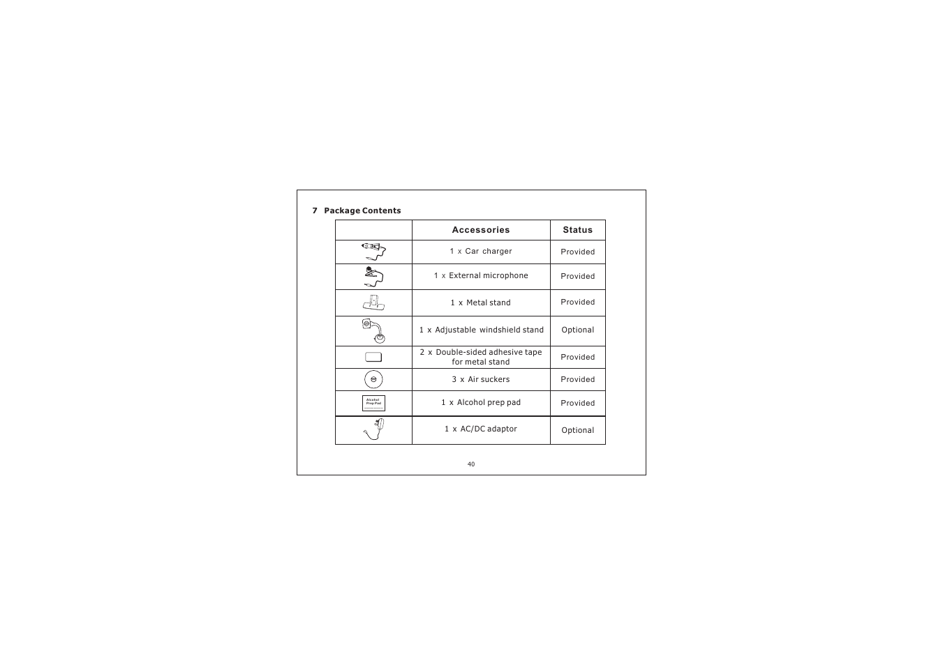 For professional and hospital use | PYLE Audio Bluetooth Dialing Car Kit PBT78XP User Manual | Page 40 / 44