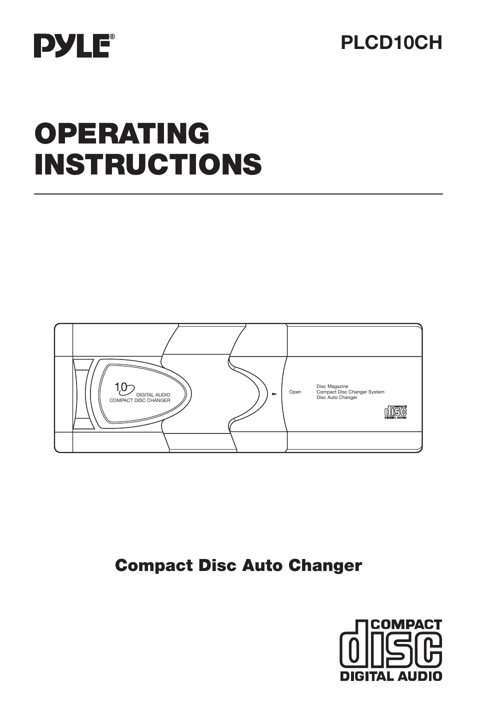 PYLE Audio PLCD10CH User Manual | 12 pages