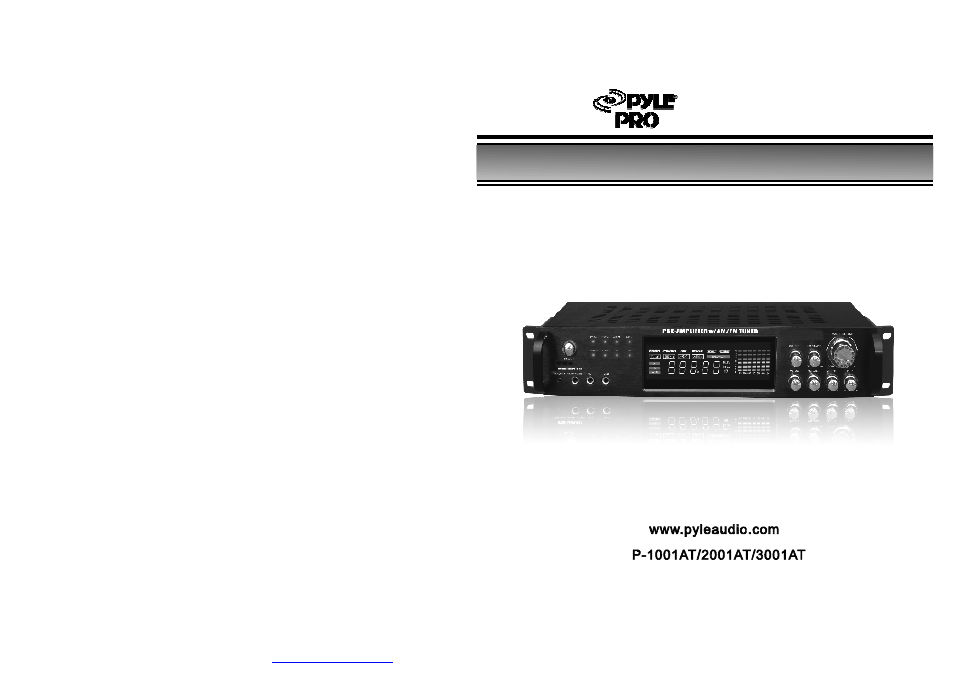 PYLE Audio PYLE PRO P1001AT User Manual | 5 pages