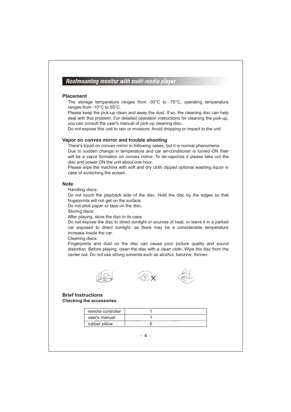 Roofmounting monitor with multi-media player | PYLE Audio PLRD92 User Manual | Page 6 / 24