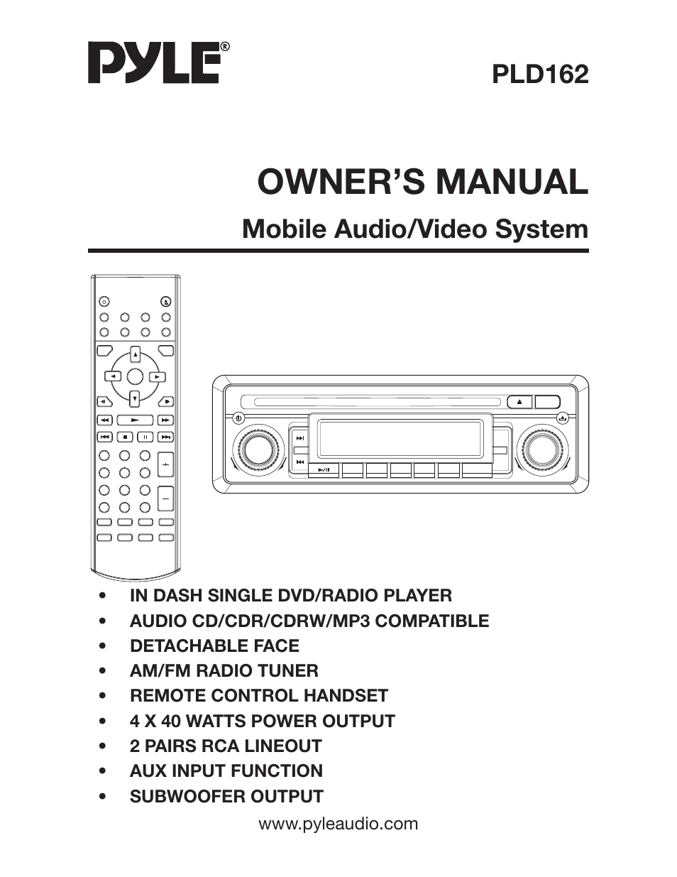 PYLE Audio PLD162 User Manual | 28 pages