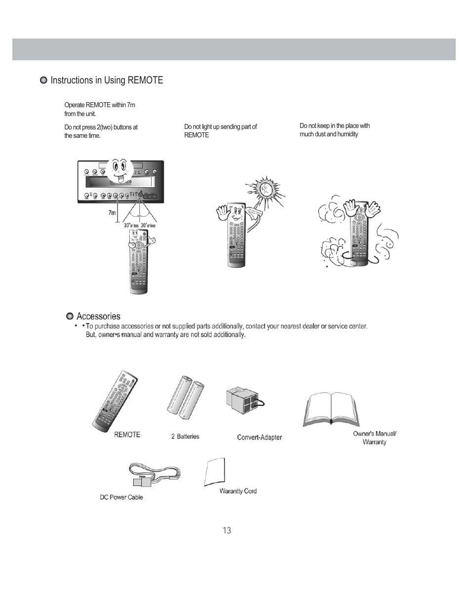 Instructions in using remote | PYLE Audio PLDVCR500 User Manual | Page 14 / 45