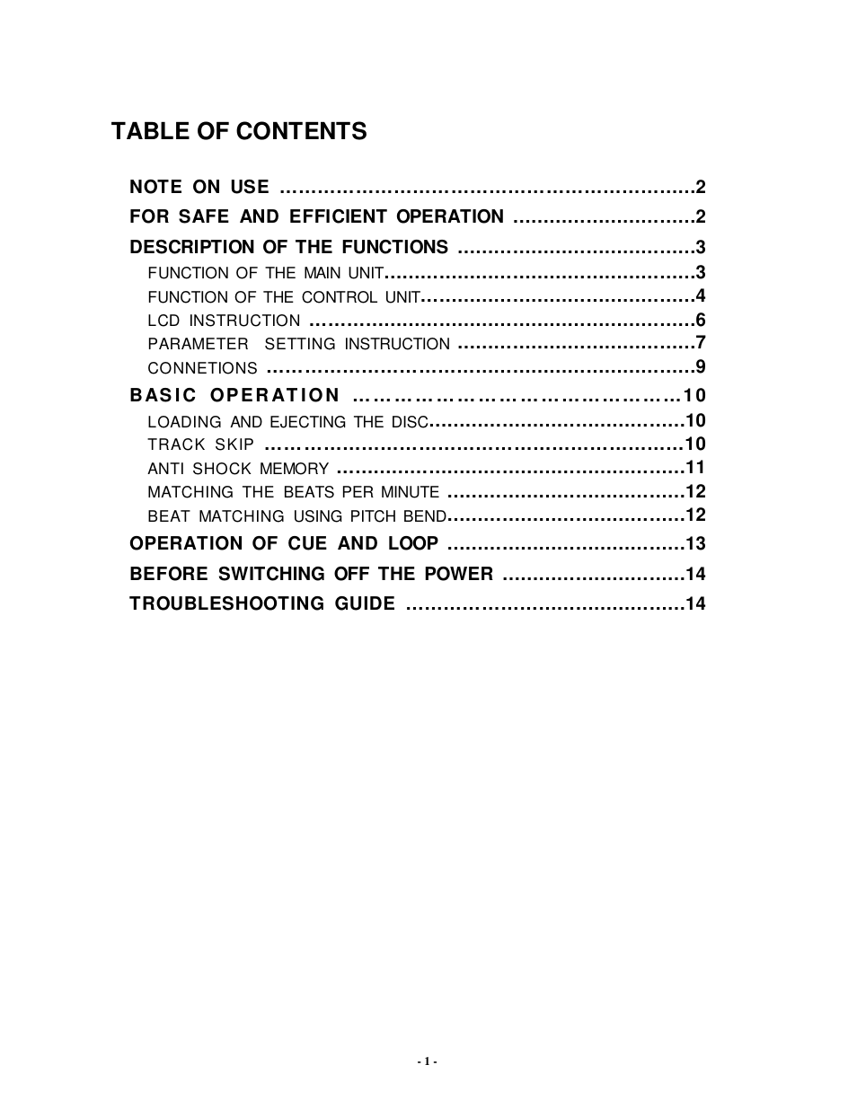 PYLE Audio PDCD6000MP User Manual | Page 2 / 18