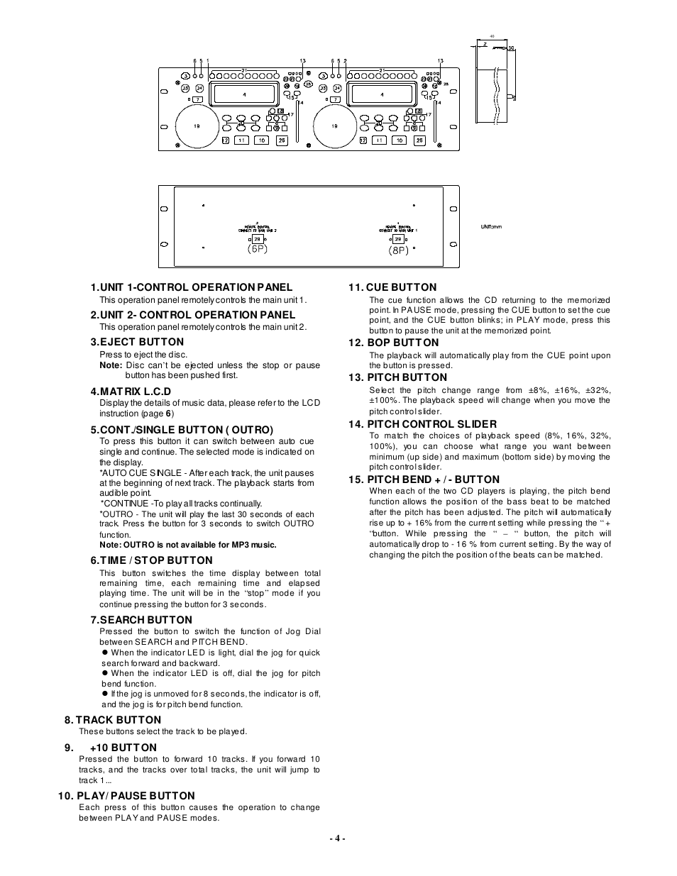 PYLE Audio PDCD6000MP User Manual | Page 5 / 18