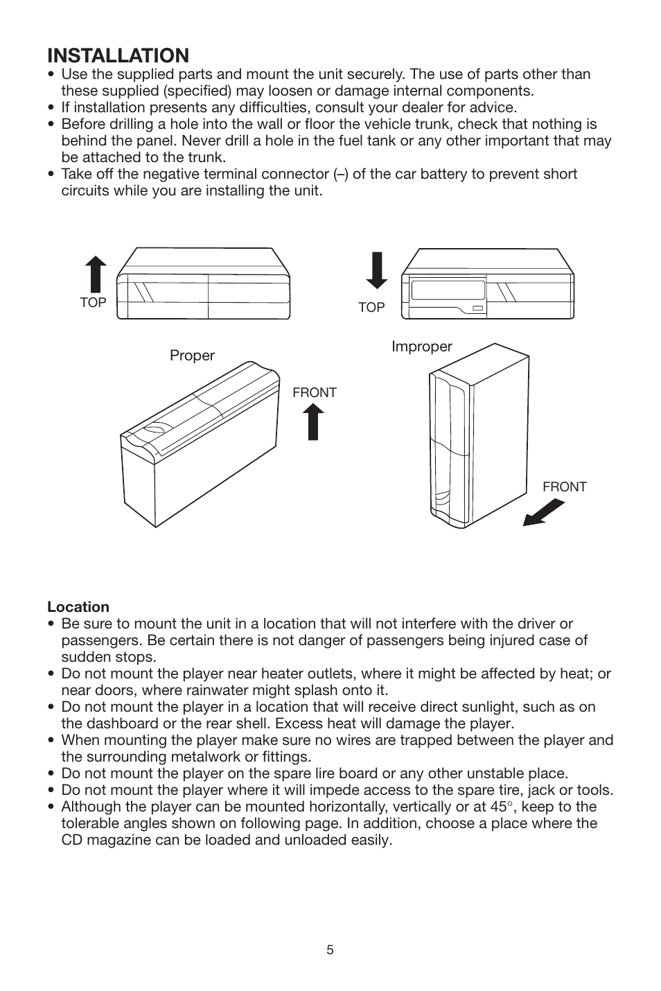 Installation | PYLE Audio DISC CD CHANGE User Manual | Page 6 / 12
