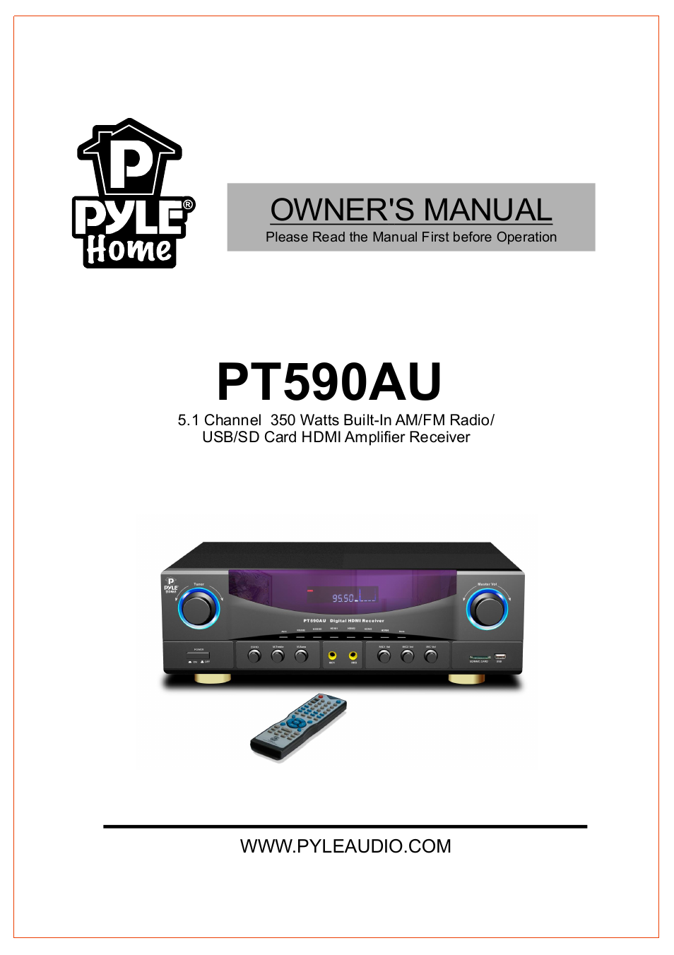 PYLE Audio PT590AU User Manual | 8 pages