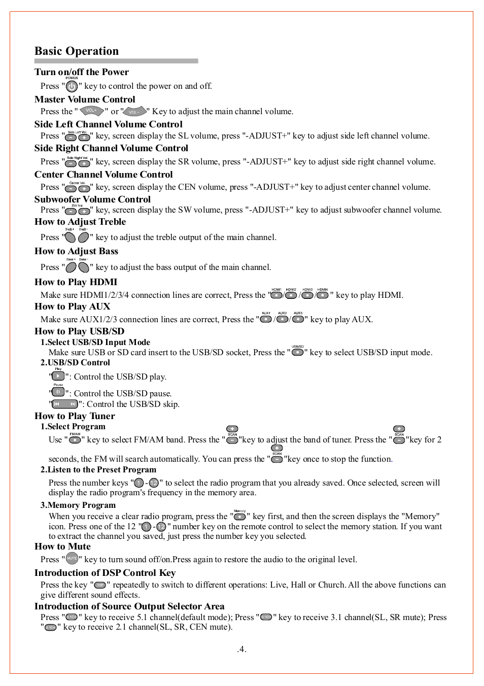Basic operation | PYLE Audio PT590AU User Manual | Page 6 / 8