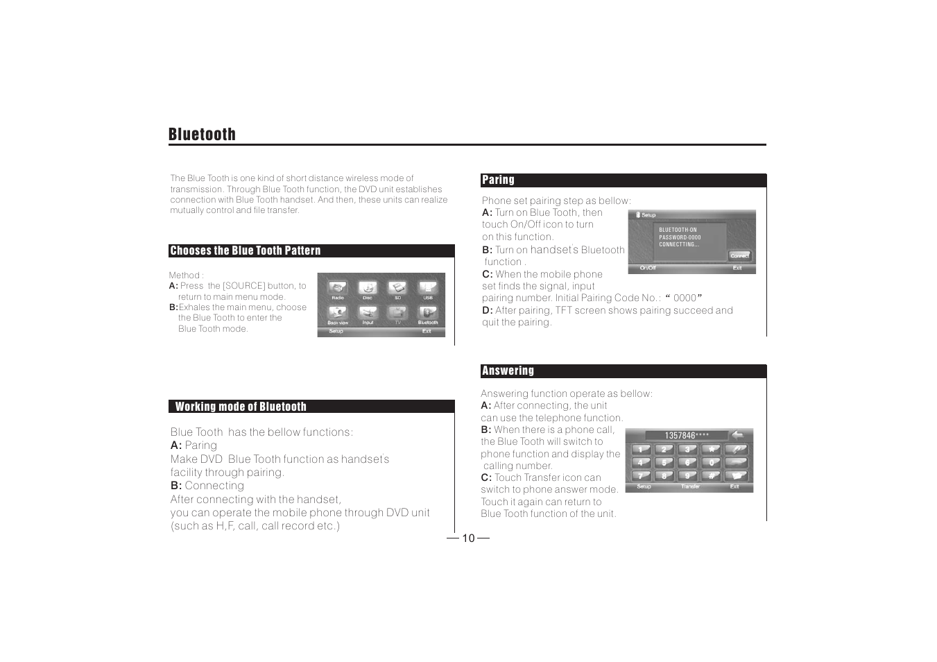 Bluetooth | PYLE Audio PLDBT30U User Manual | Page 11 / 20