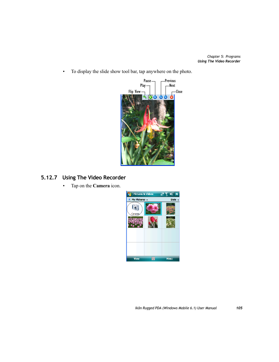 7 using the video recorder | PYLE Audio IKON RUGGED 7505-BT User Manual | Page 119 / 406